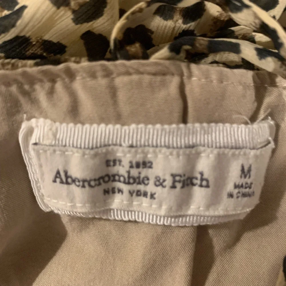 Abercrombie & Fitch Women Animal Print Strappy Chiffon Lined Maxi Dress S M